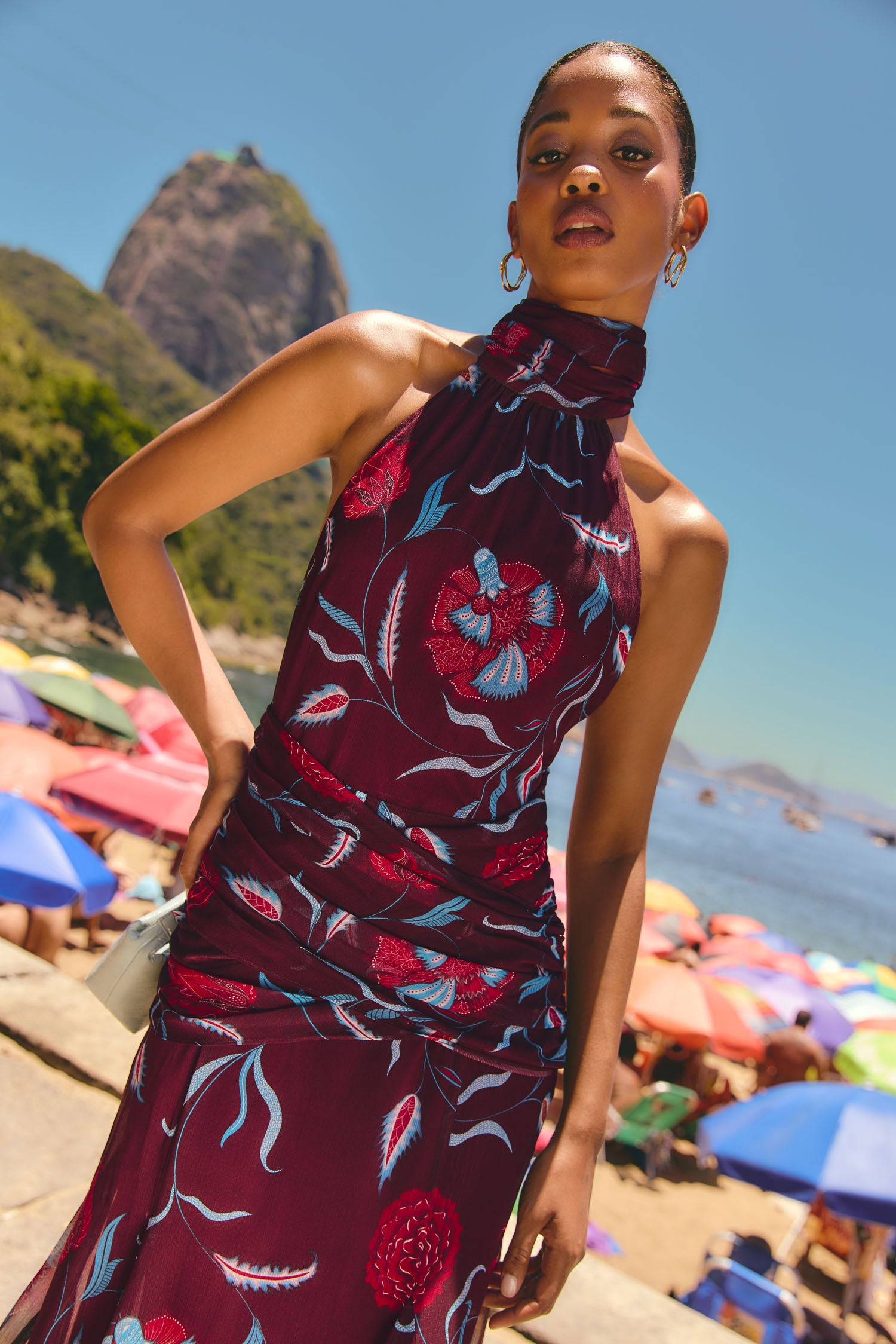 Vestido Amazonia Maracuyá Burdeos