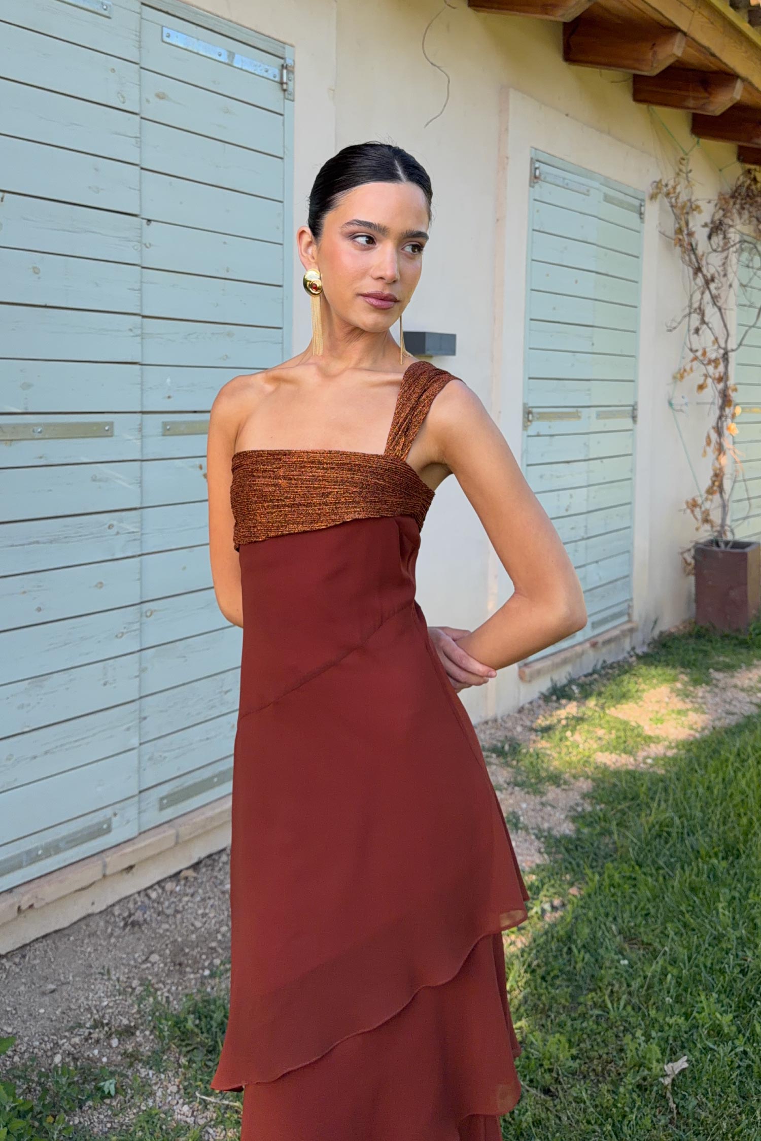 Vestido Antonella Cobre