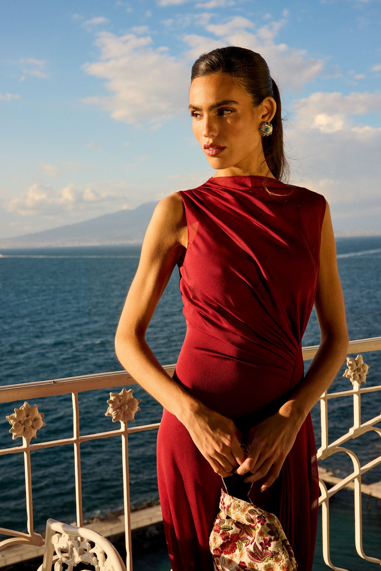 Vestido Campari Granate