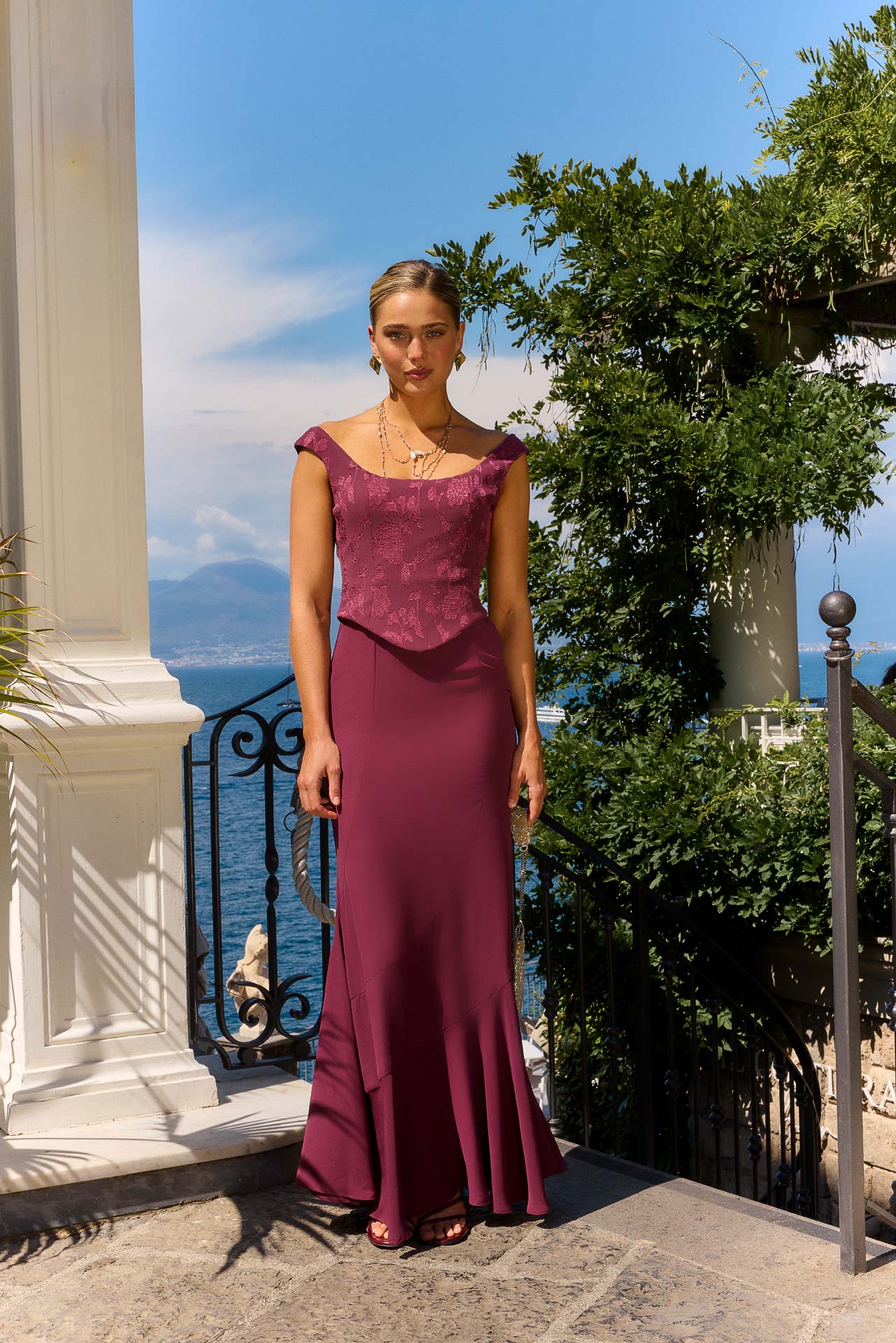 Abito Chiara Bordeaux