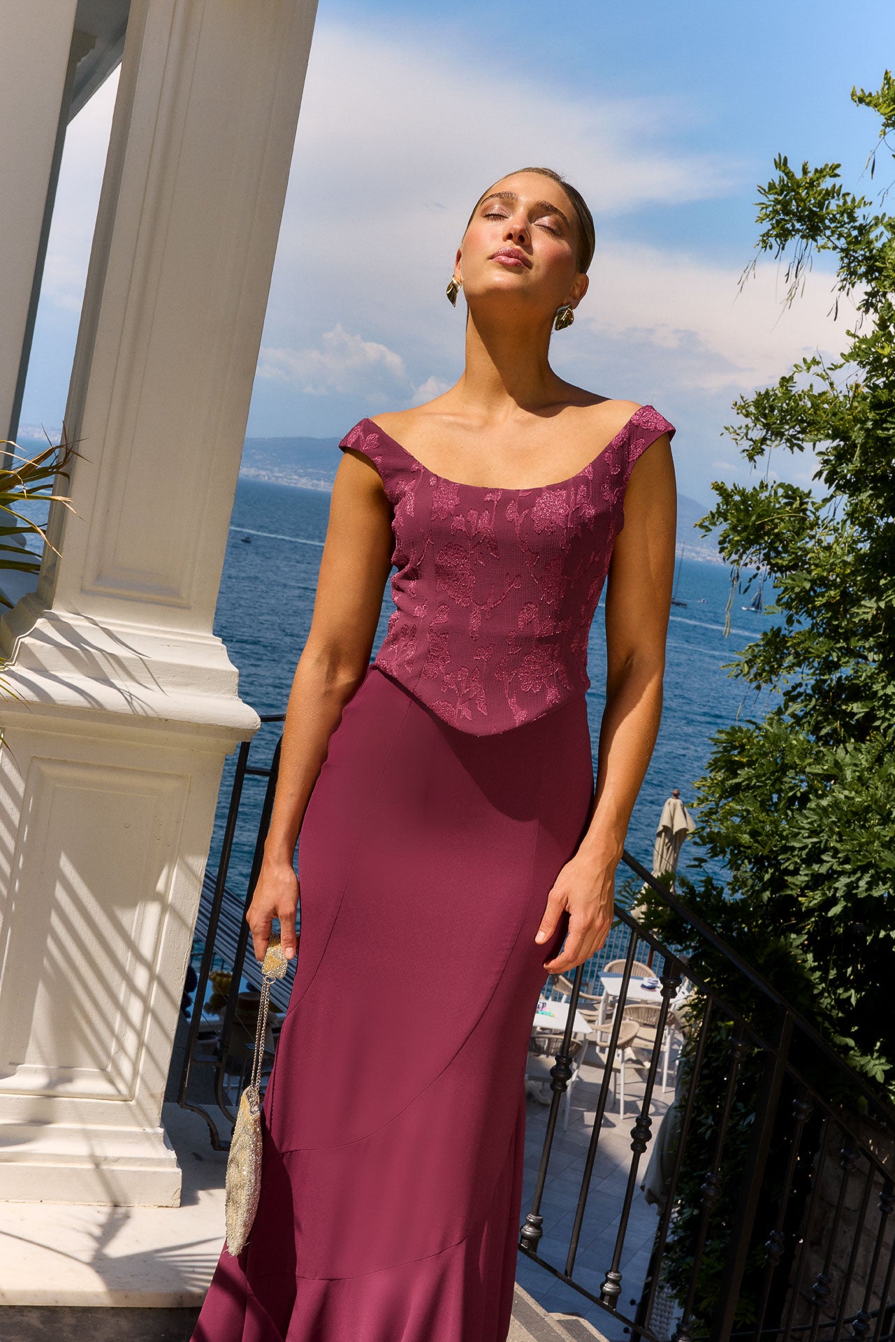 Abito Chiara Bordeaux