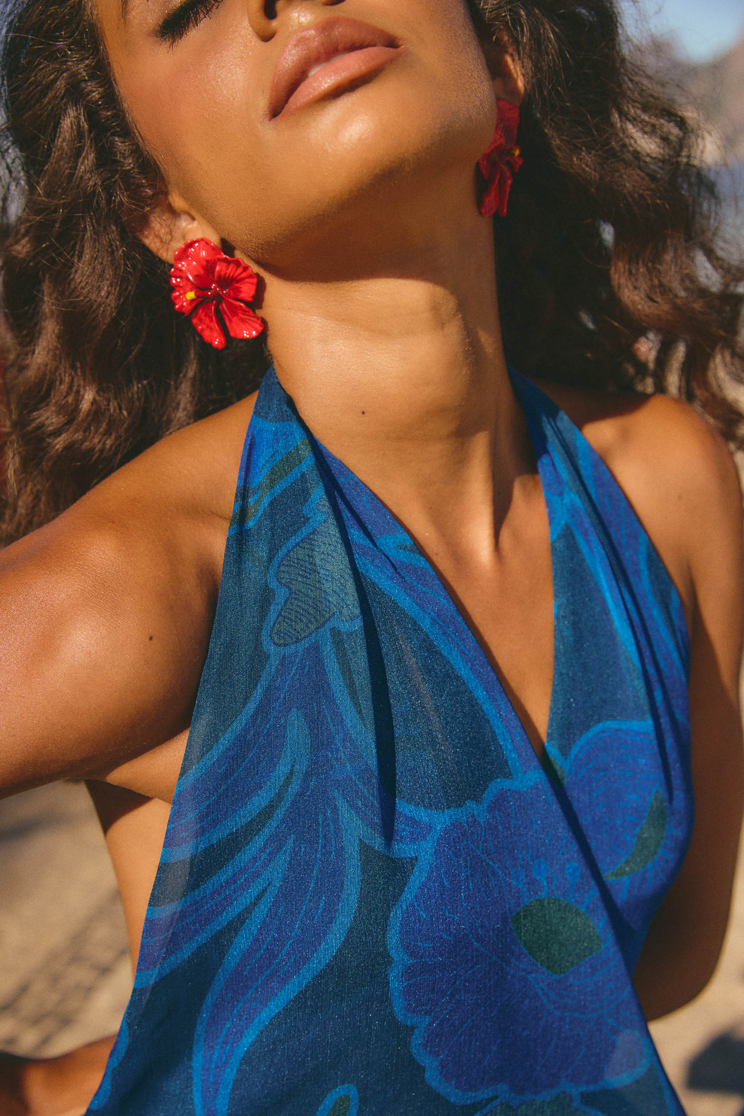 Copacabana Dress Guaria Blue Copacabana Dress Guaria Blue