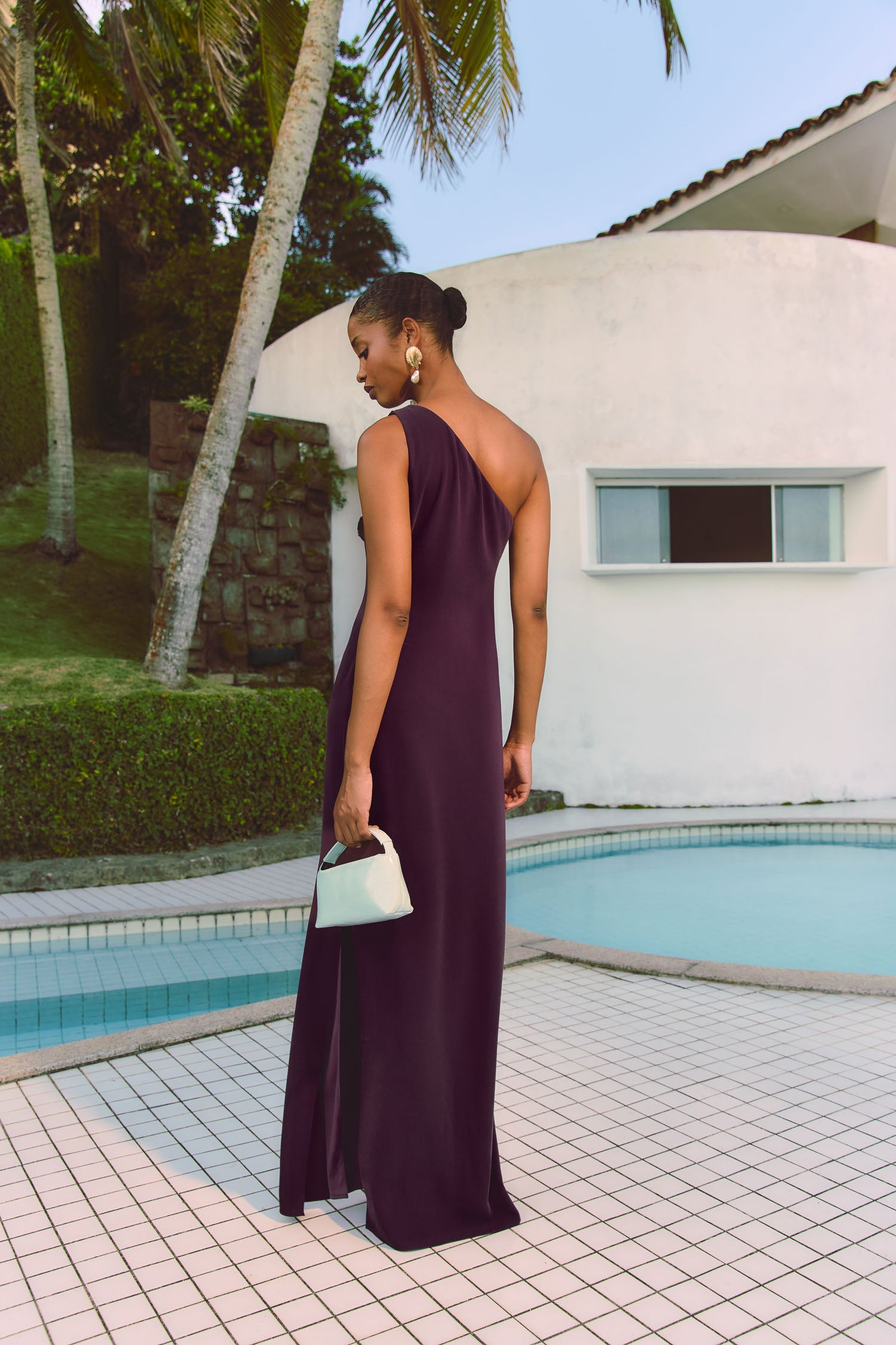 Vestido Elyza Guinda