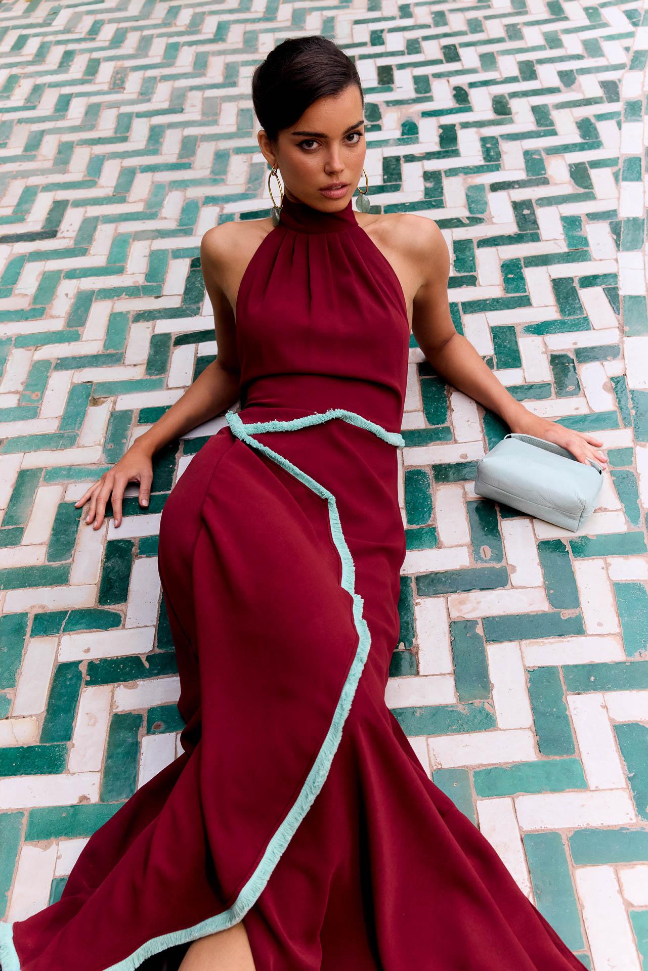 Vestido Kaela Granate