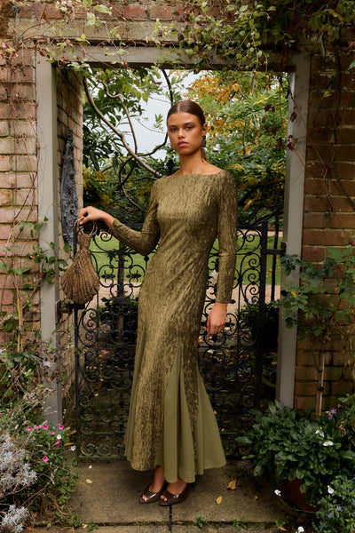 long sleeve long green dress with Sleeves, Square Neckline, Chiffon, and Lania Skirt Fabrics_Sheer Do Not Bleach Size:SM B36 W25 H36 Jovani Style 38720 Turquoise