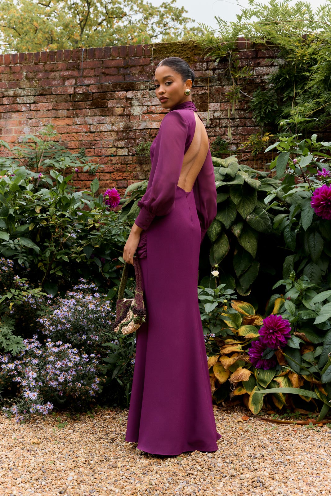 Meira Dress Aubergine