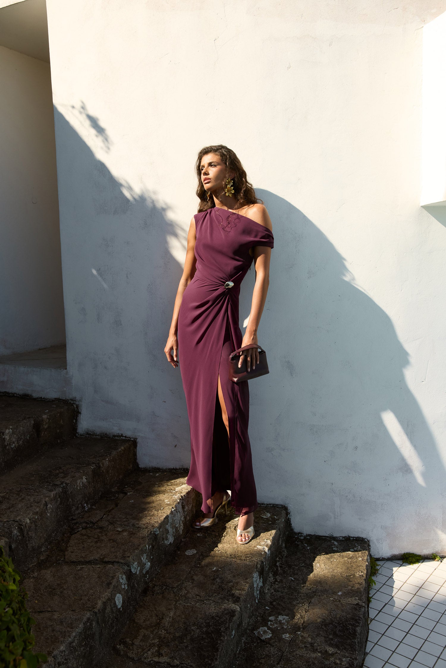 Vestido Olinda Morado