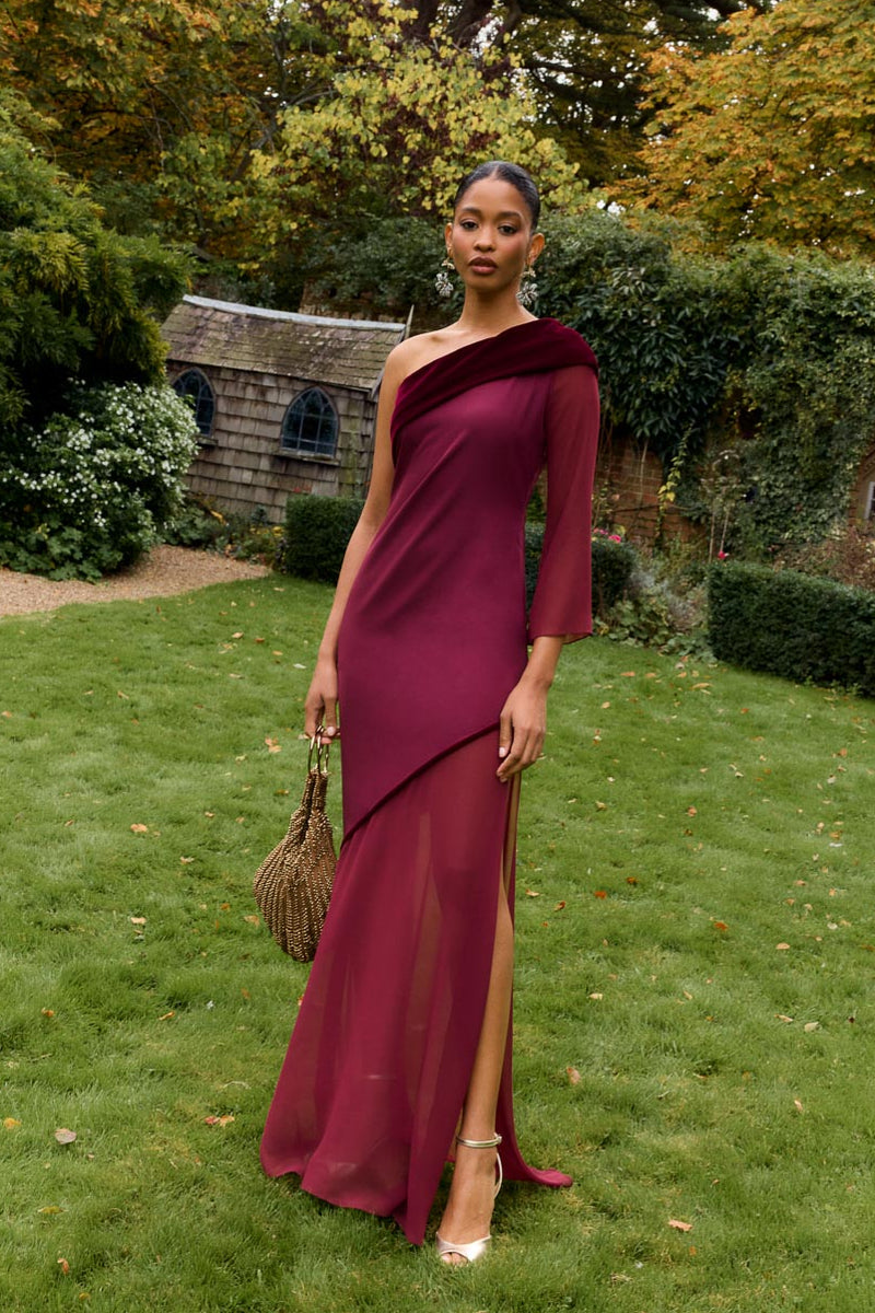 Olivianna Dress Burgundy
