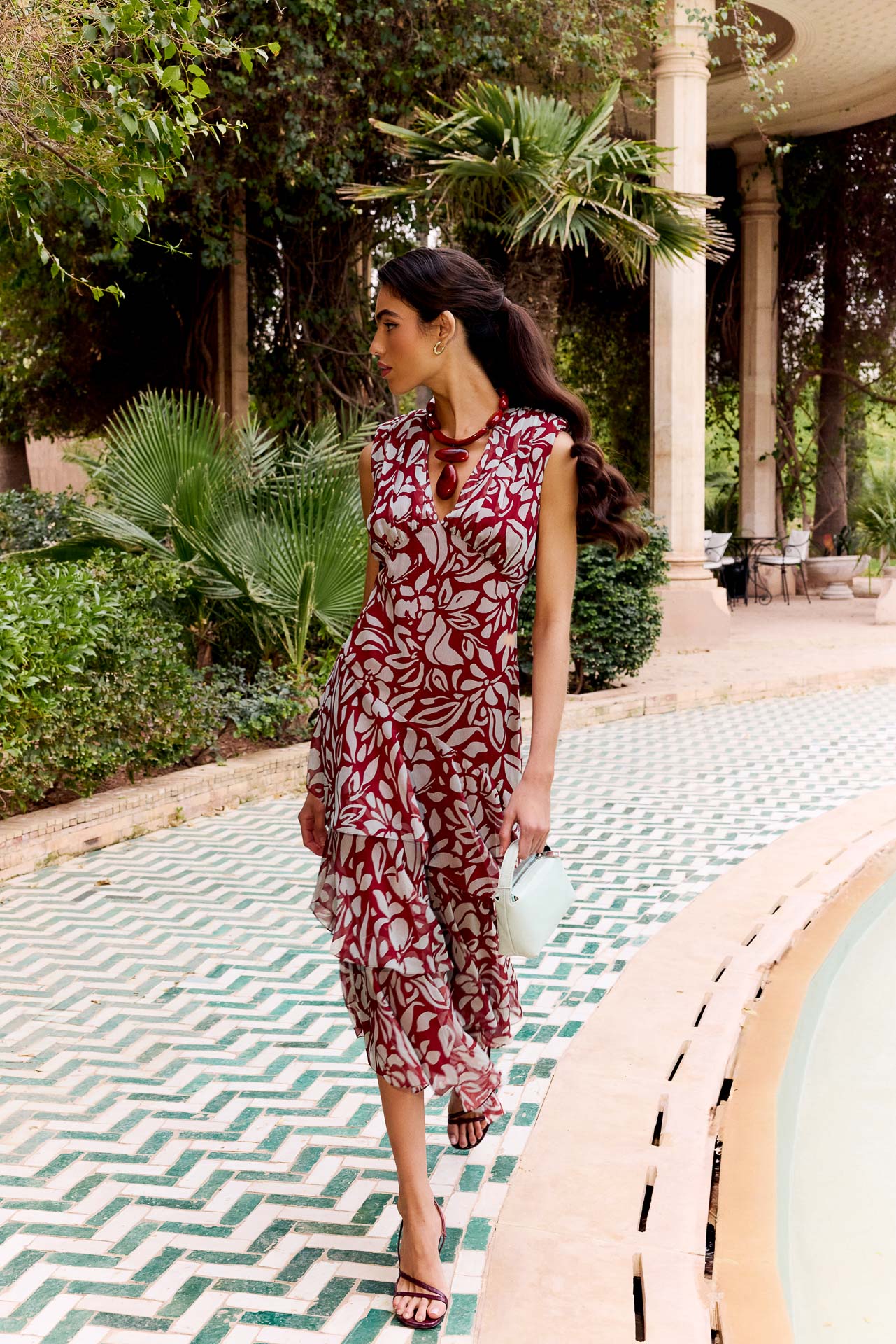 Vestido Sandara Ayana Burdeos