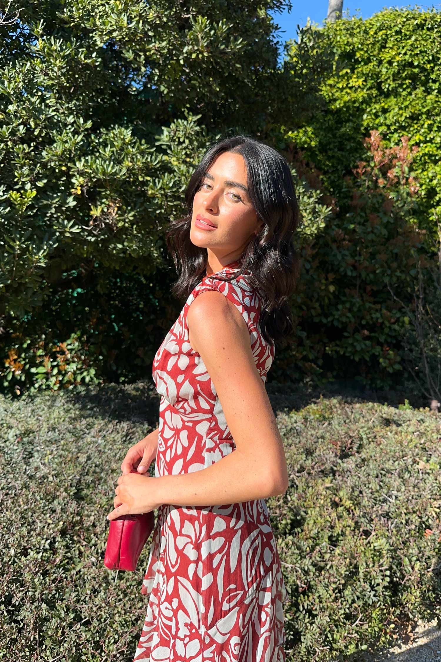 Sandara Dress Ayana Burgundy