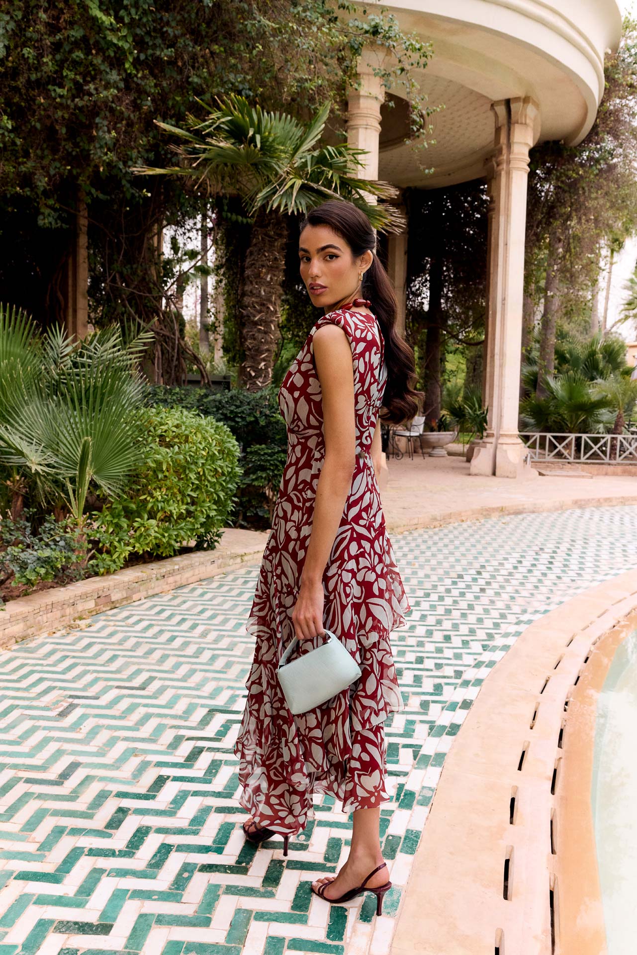 Sandara Dress Ayana Burgundy