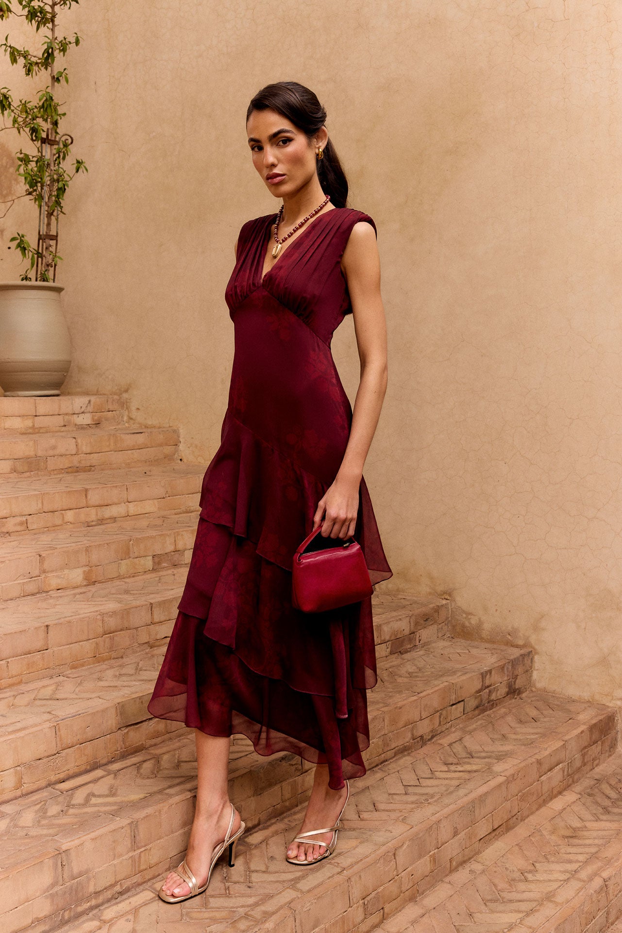 Sandara Dress Ipe Red