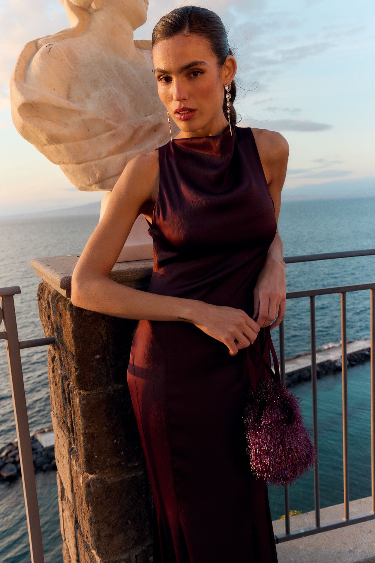 Bruna Burgundy Bag