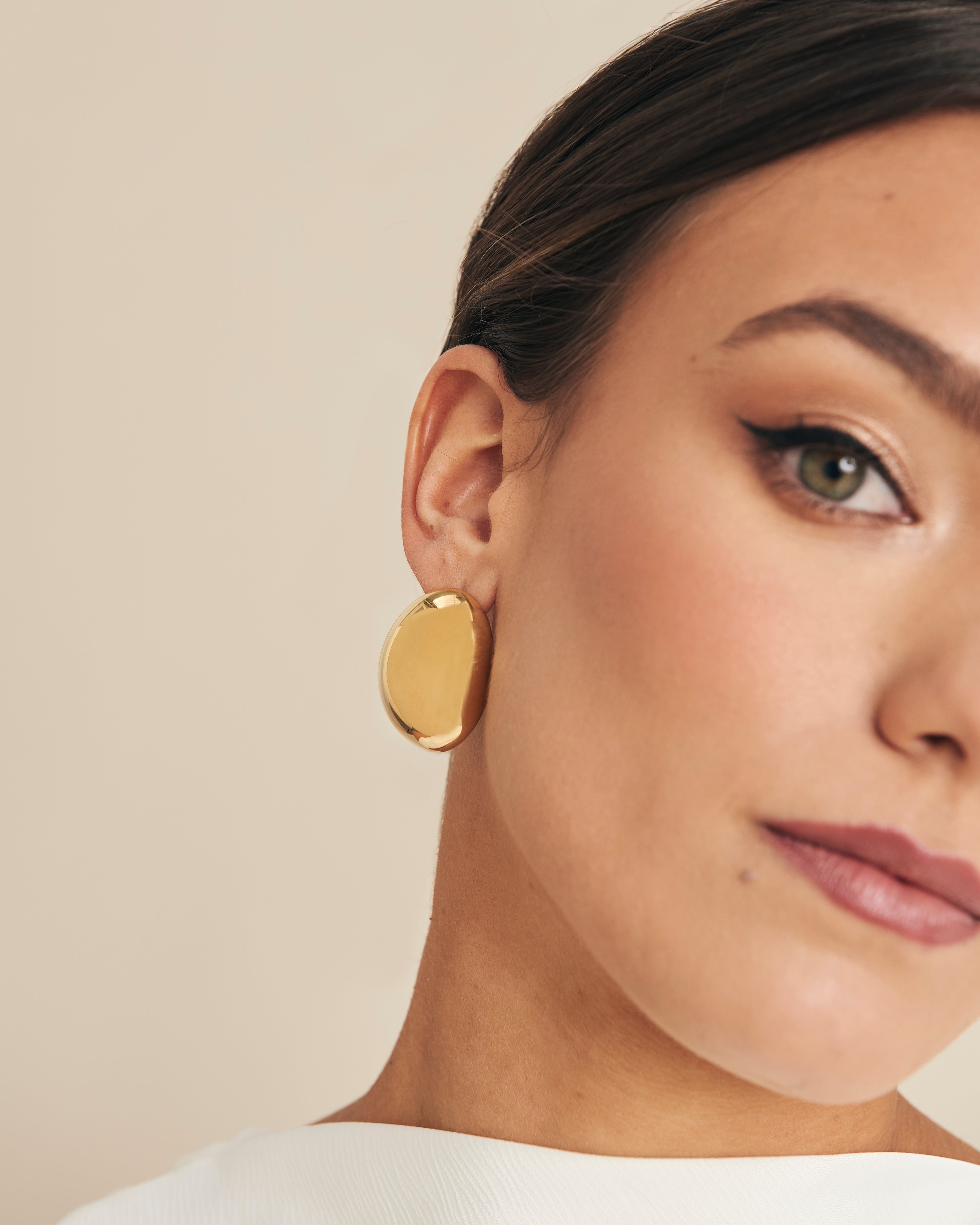 Óvalo Gold Earrings