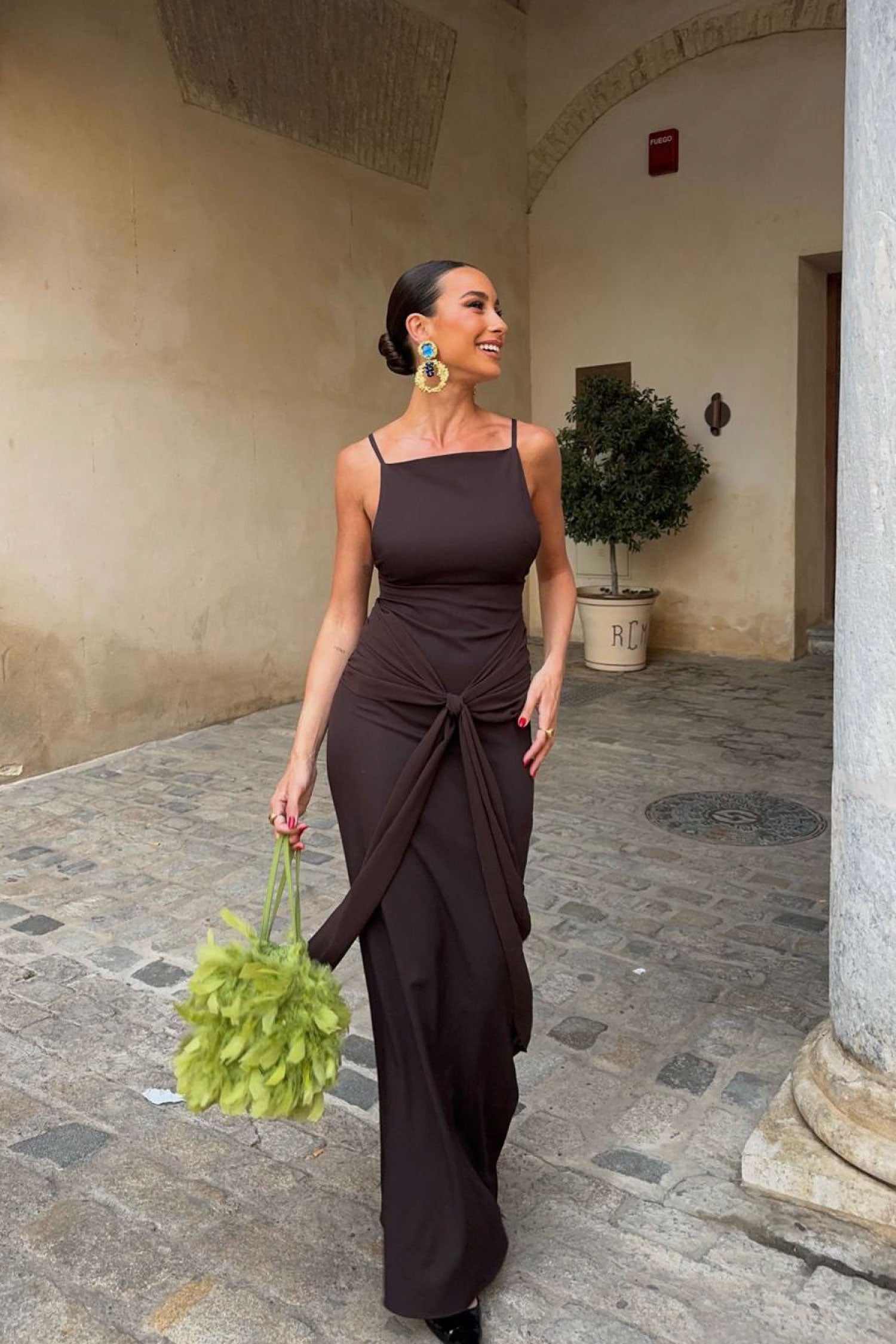 Cadaques Brown Dress