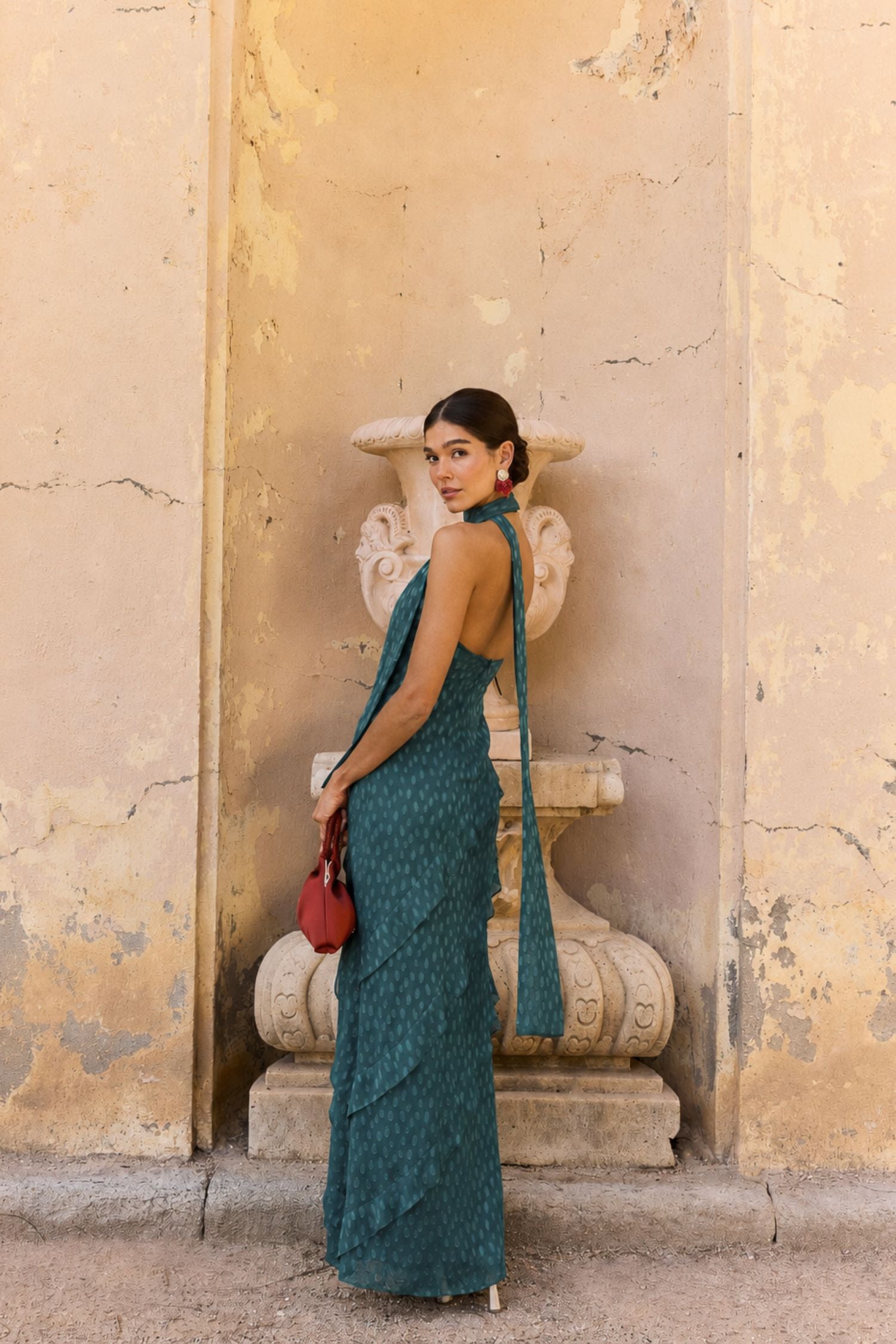 Vestido Florence Azul petróleo