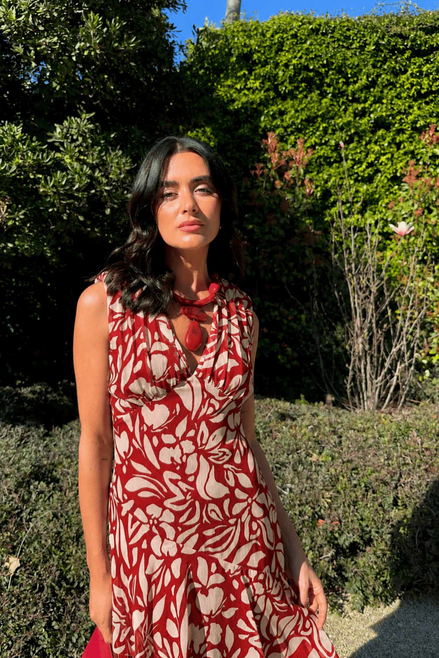 Vestido Sandara Ayana Rojo