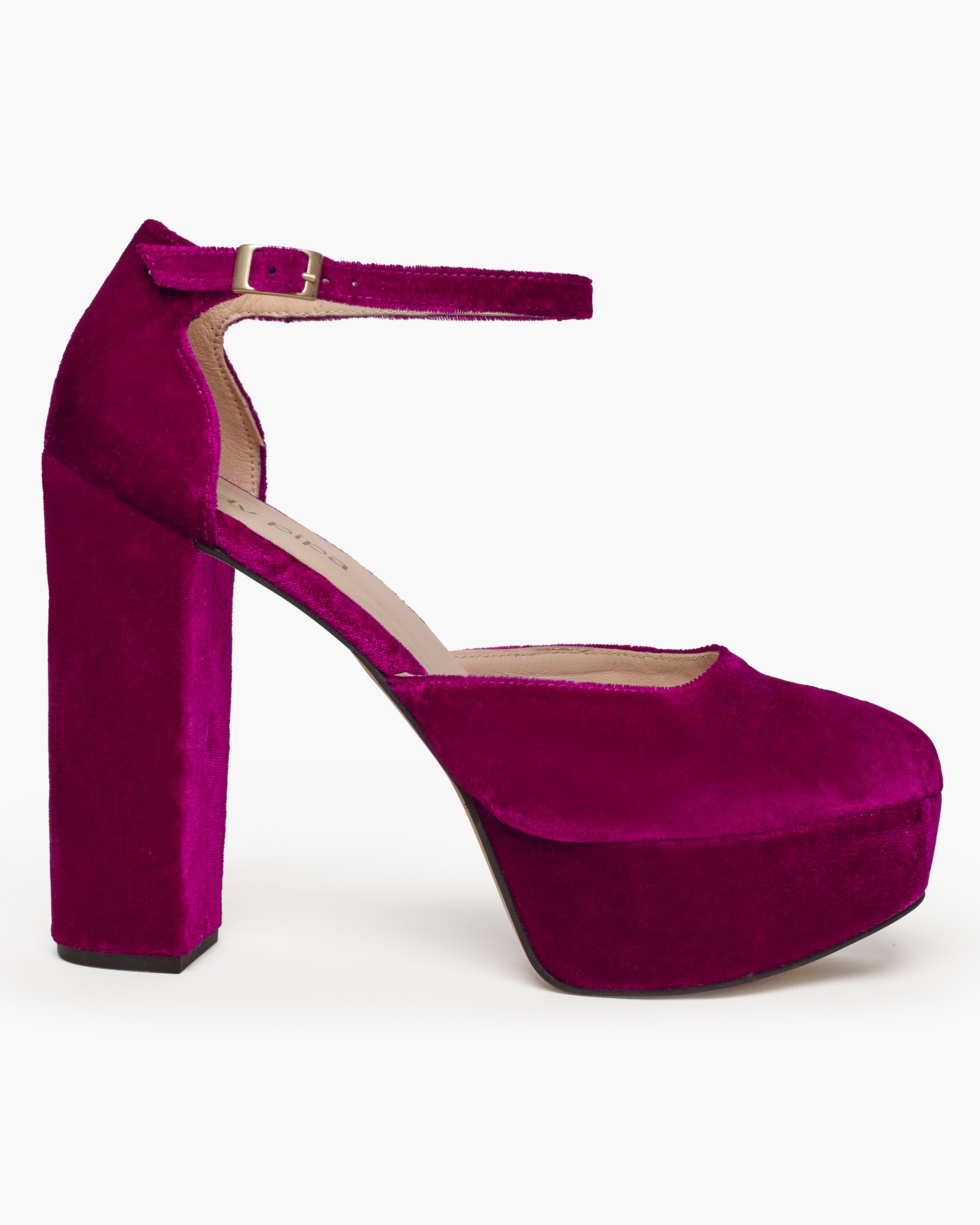 Burgundy 2024 platform shoes