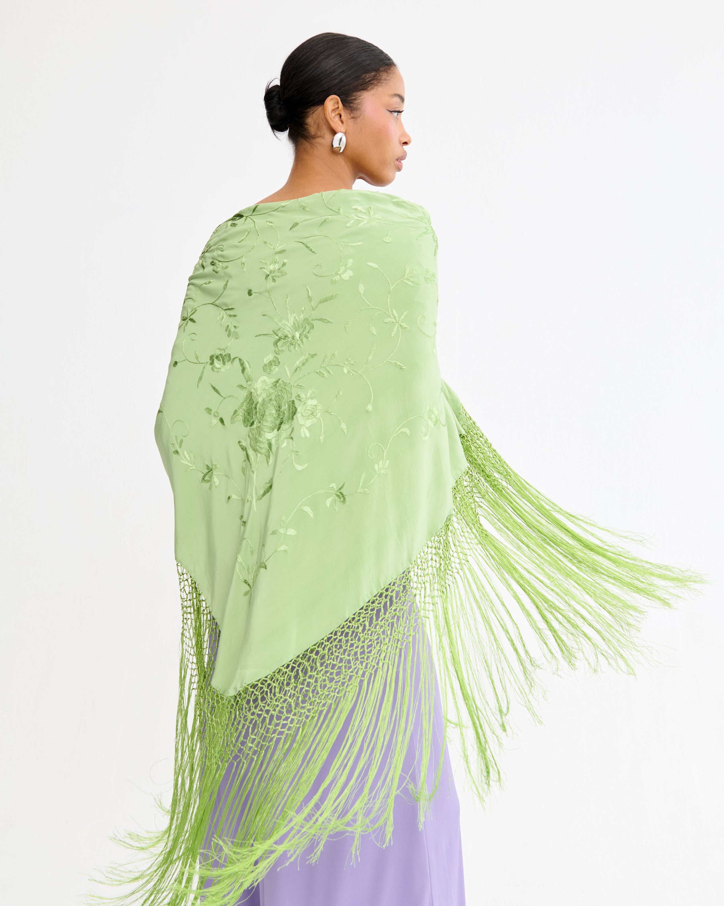 Celadon Manila shawl