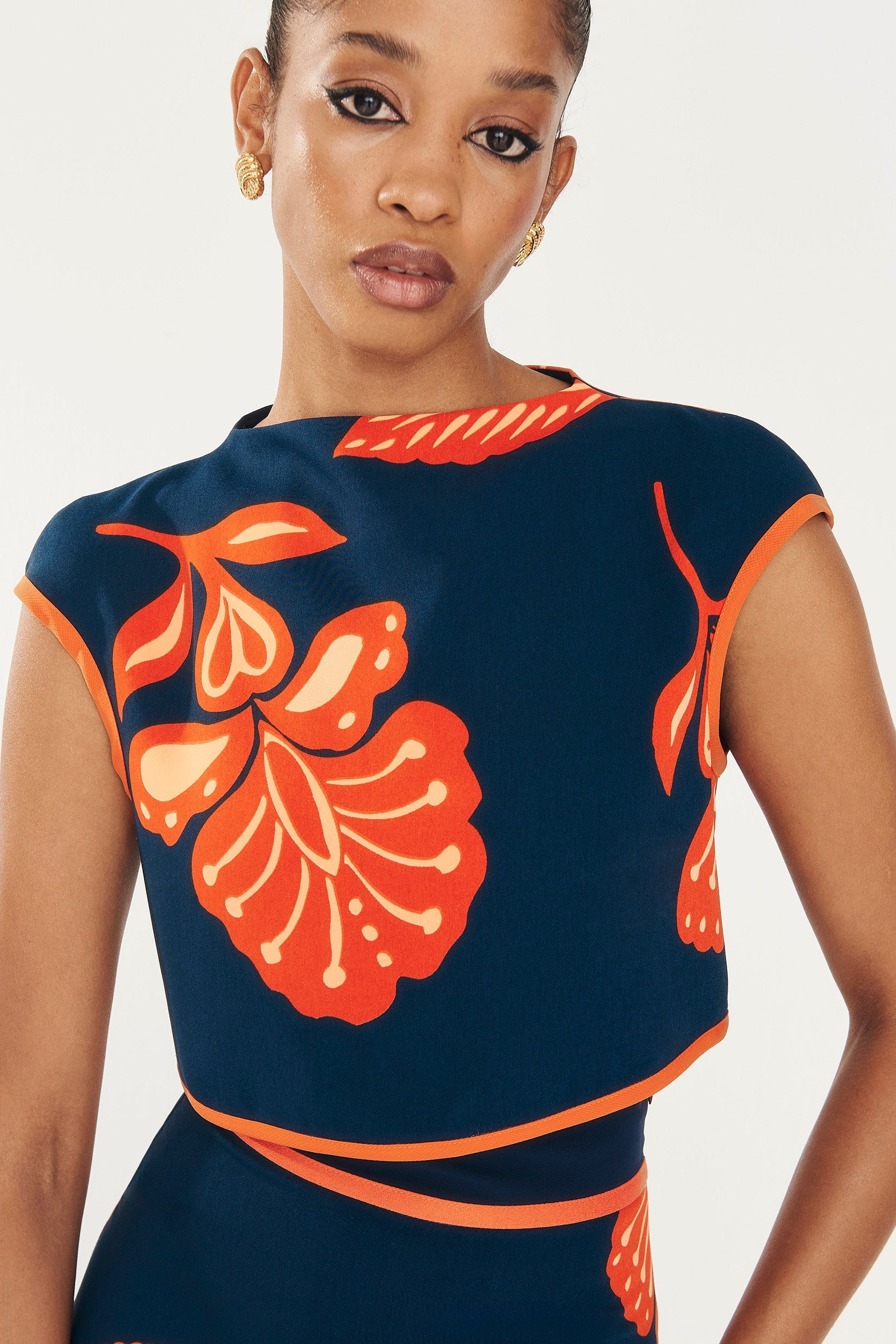 Dune Manila Navy Top