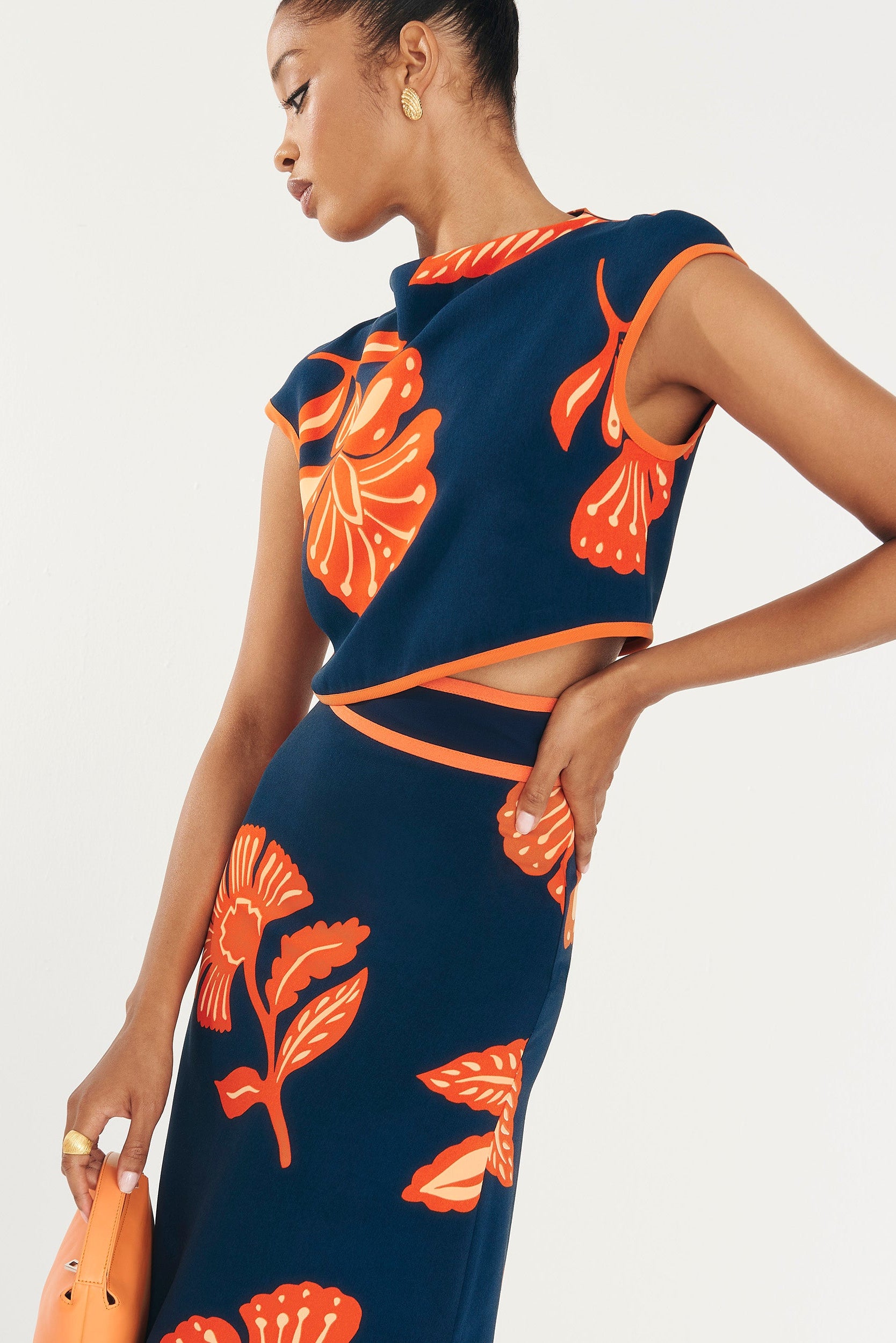 Dune Manila Navy Top