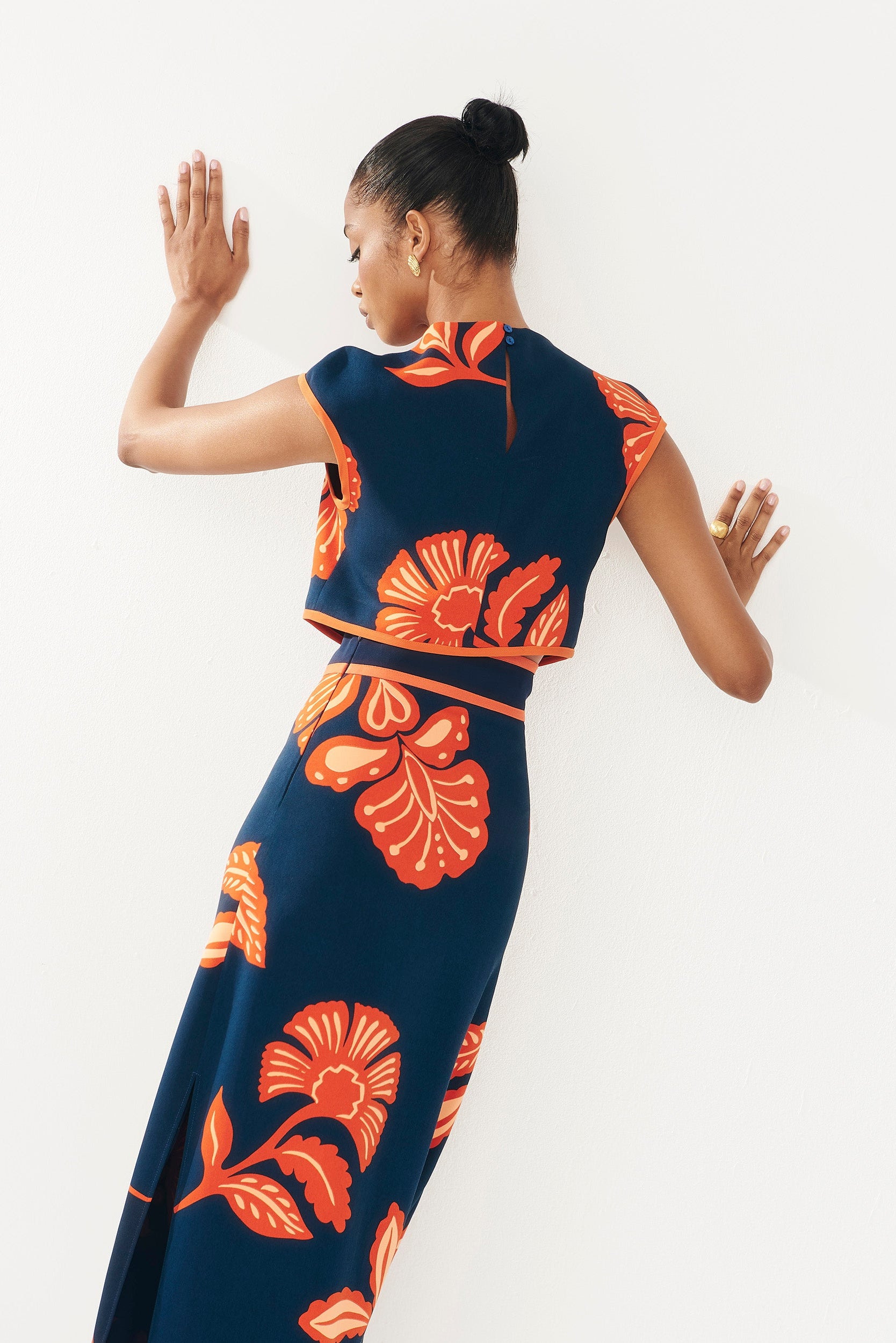 Falda Dune Manila marino