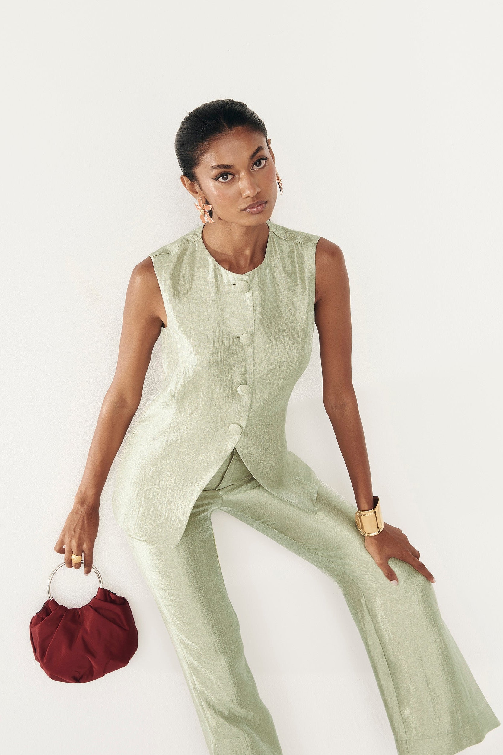 Pantalón Aurora Salvia