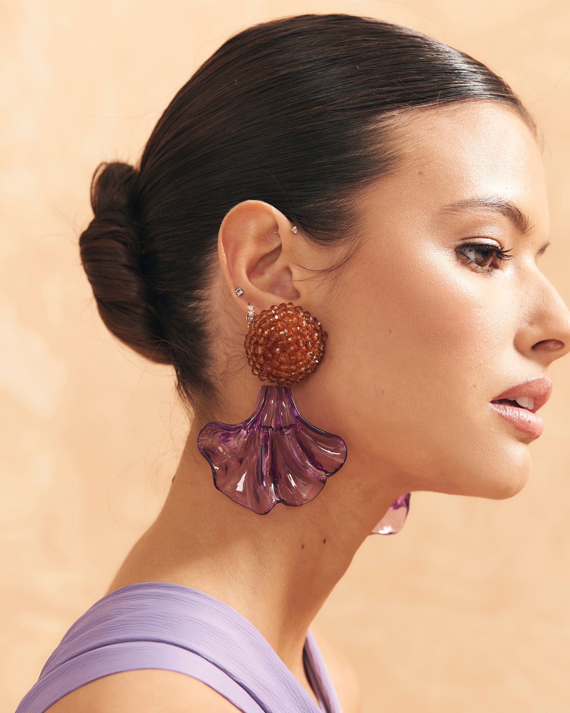 Bailarina Lilac Earrings by Sita Nevado