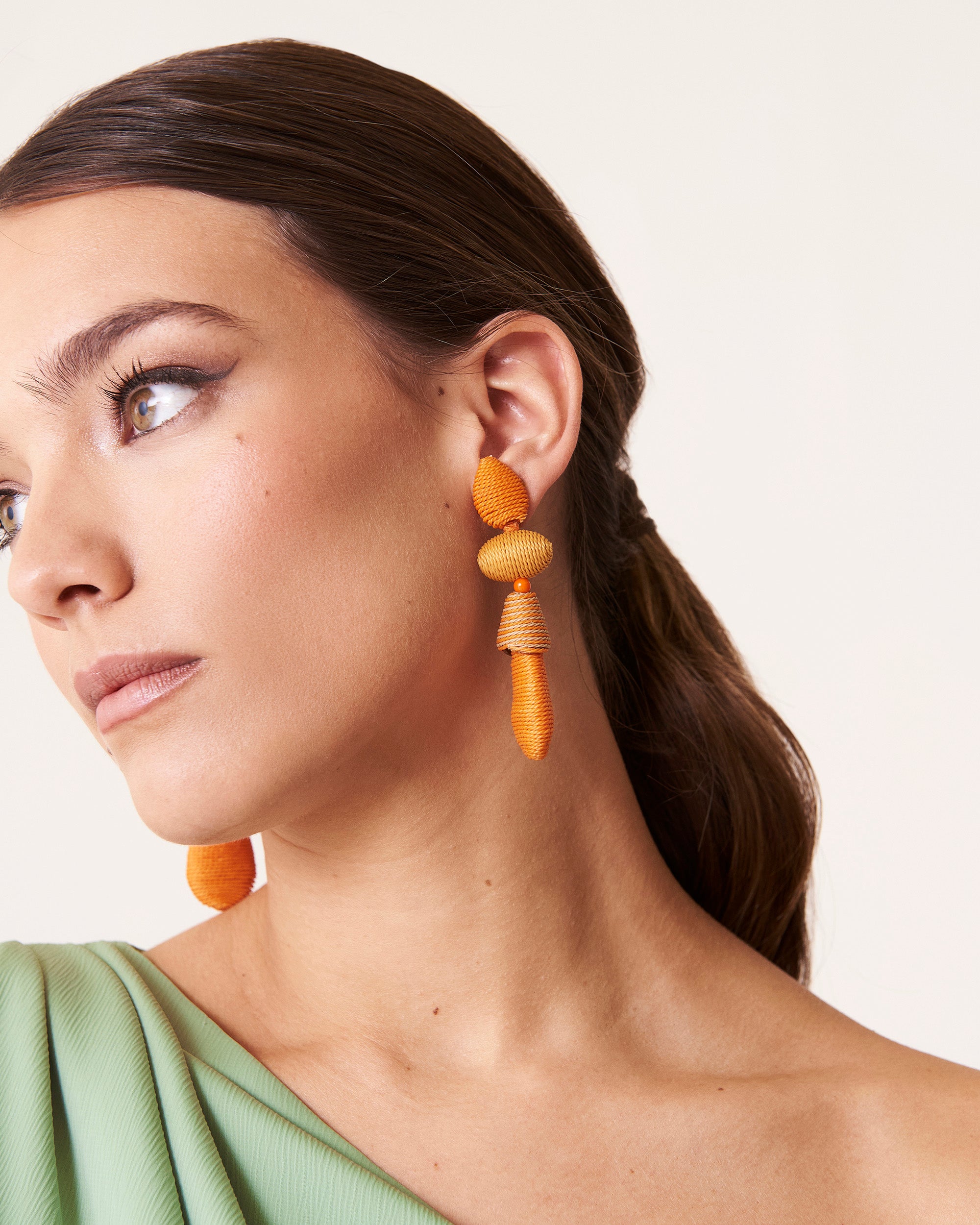 Tótem Orange Earrings