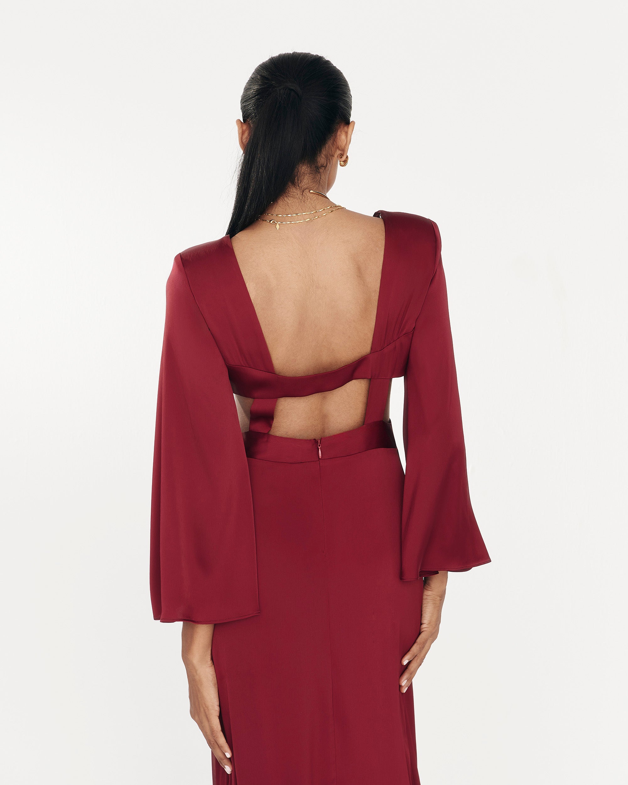 Majal Burgundy Dress