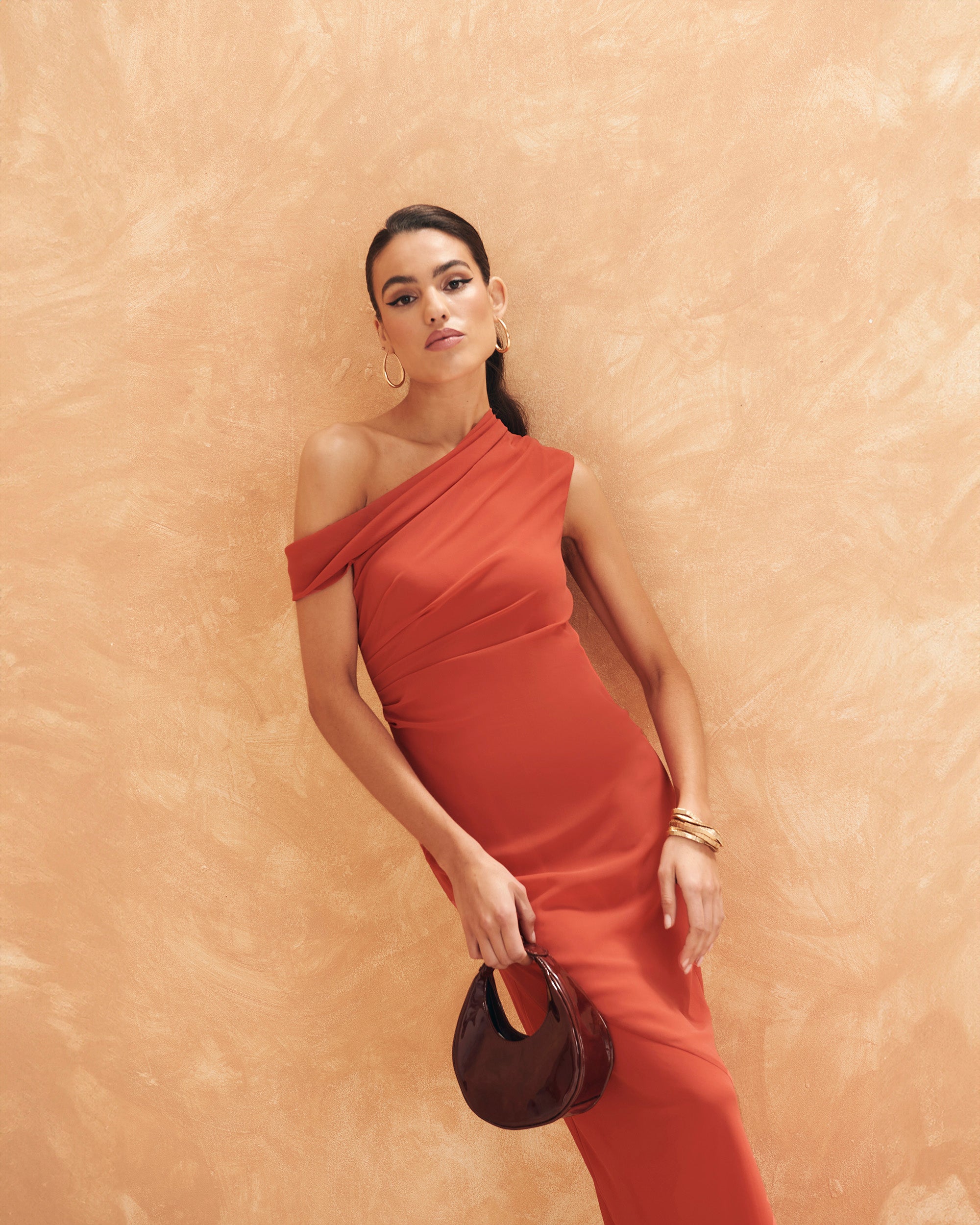 Marguerite Russet orange Dress