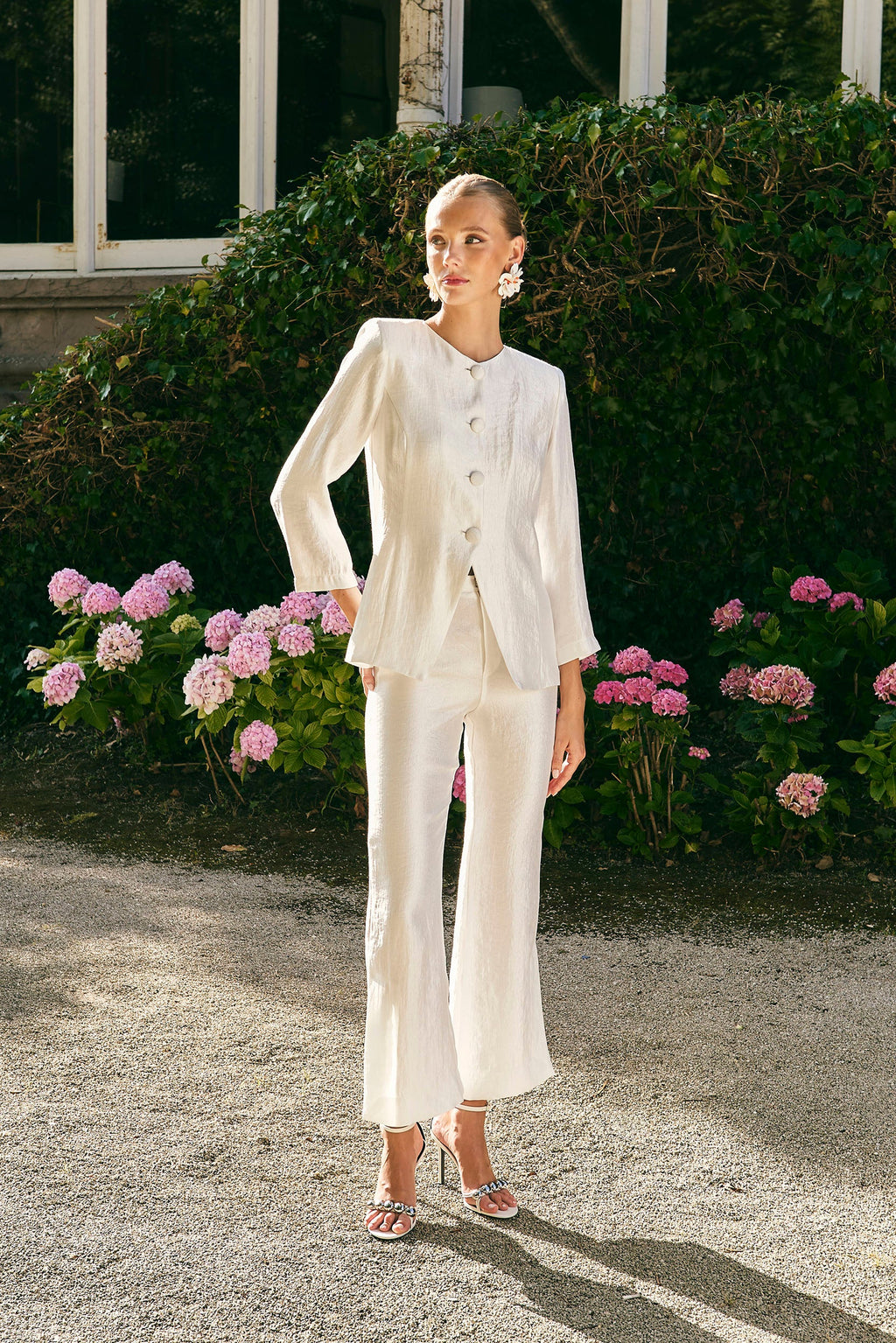 Lady Pipa Boreal Trousers Ivory for courthouse wedding