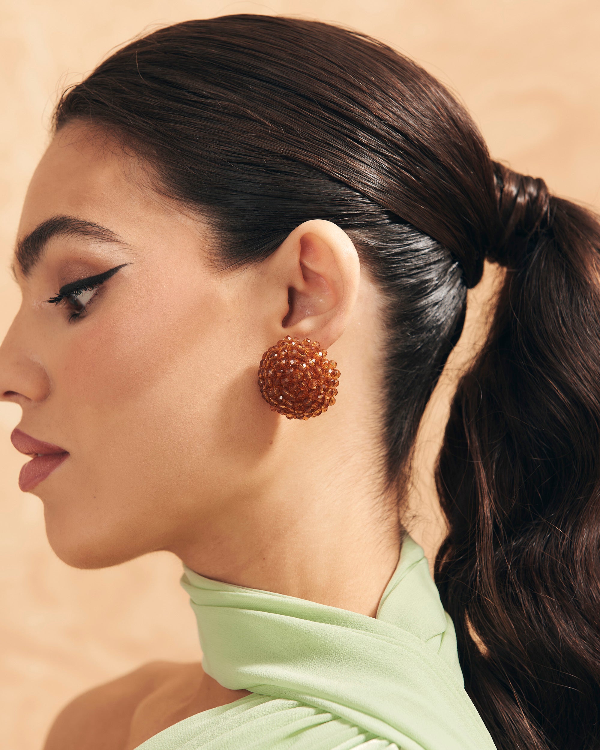 Boleto Brown Earrings by Sita Nevado