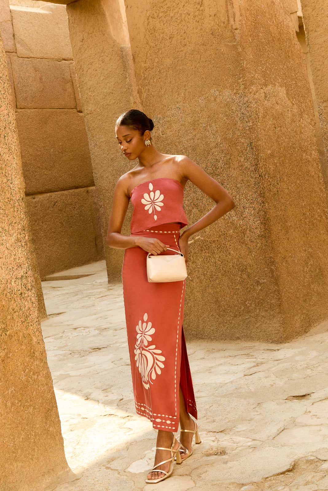 Dune Embroidery Tile Skirt