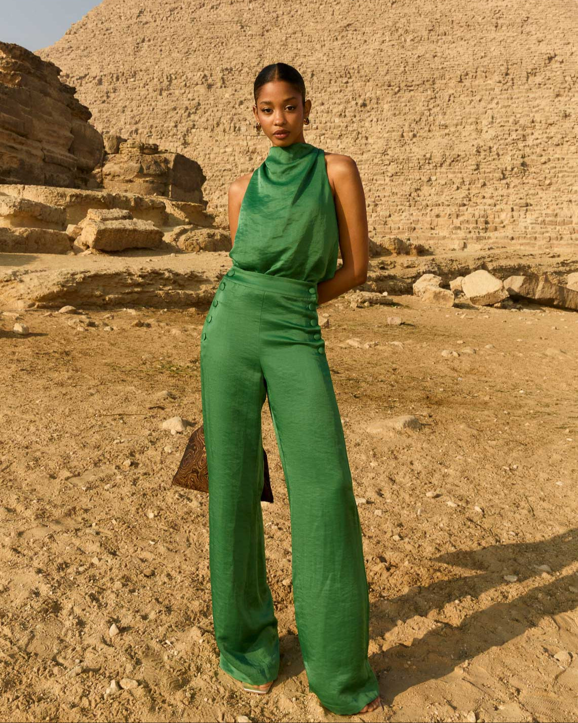 Ali Green Trousers