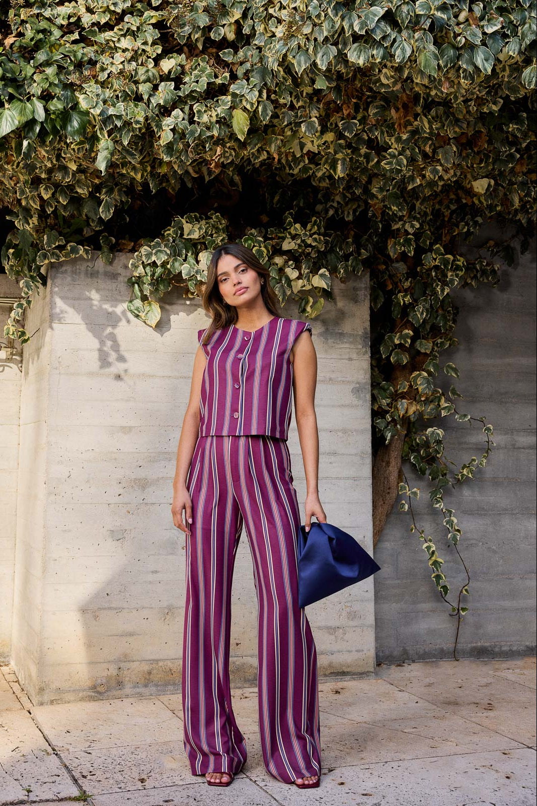 Serena Wine Trousers