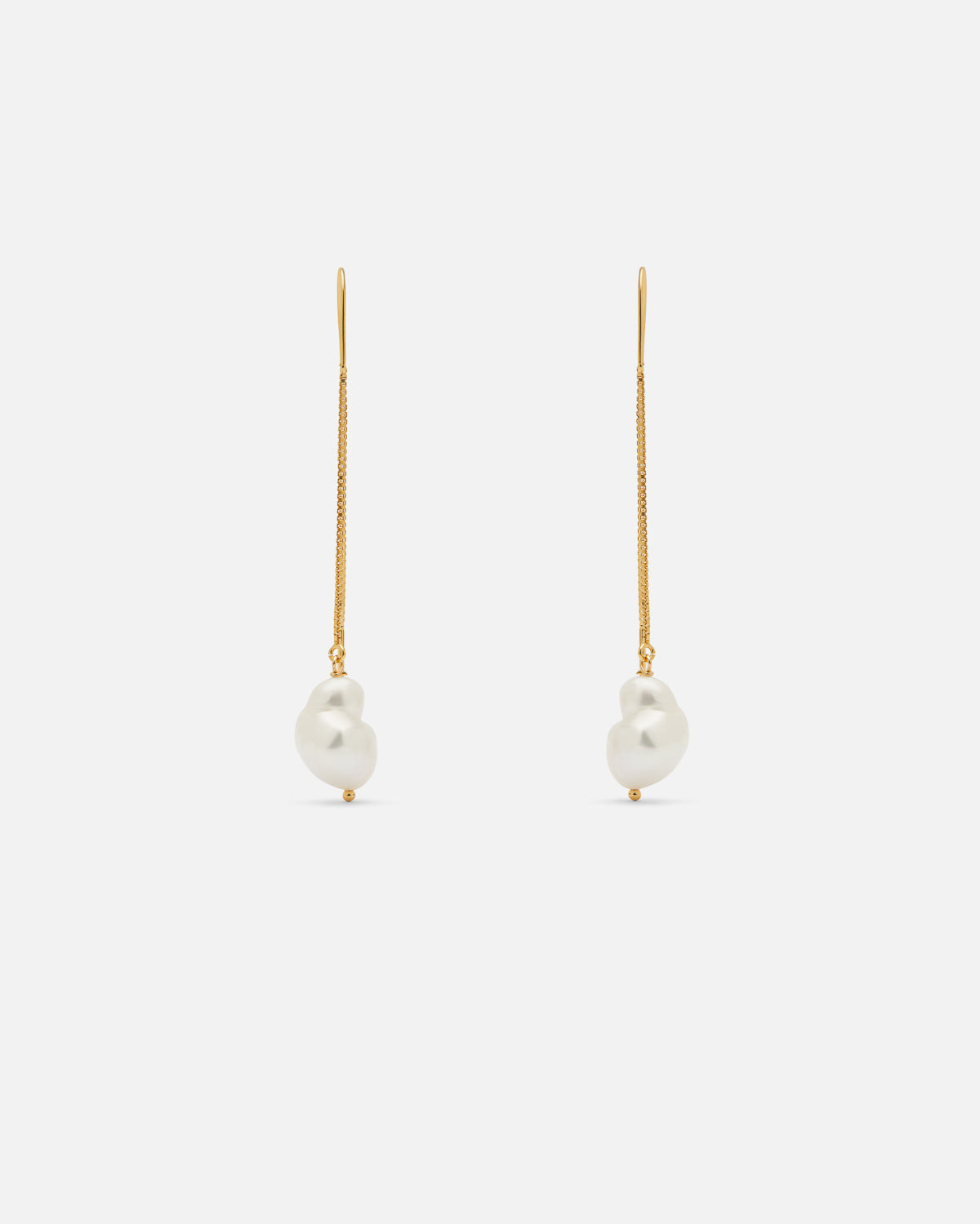 Pearl White Earrings by Malababa