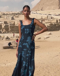 Vestido Dalia Gardenia Azul