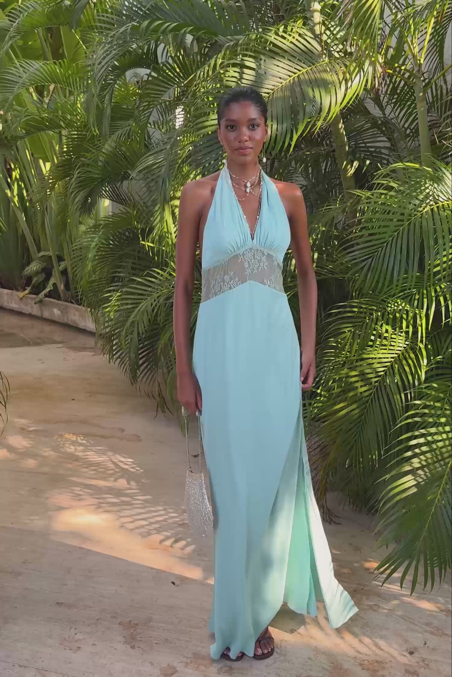 aqua maxi dress Elegant Blue - Janessa Maxi Dress Fully lined Aqua Smocked Waist Maxi Dress