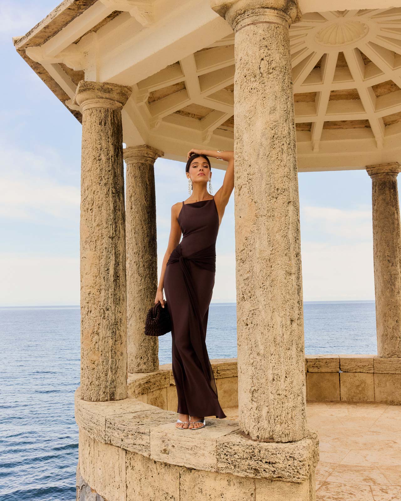 Vestido Cadaqués Marrón