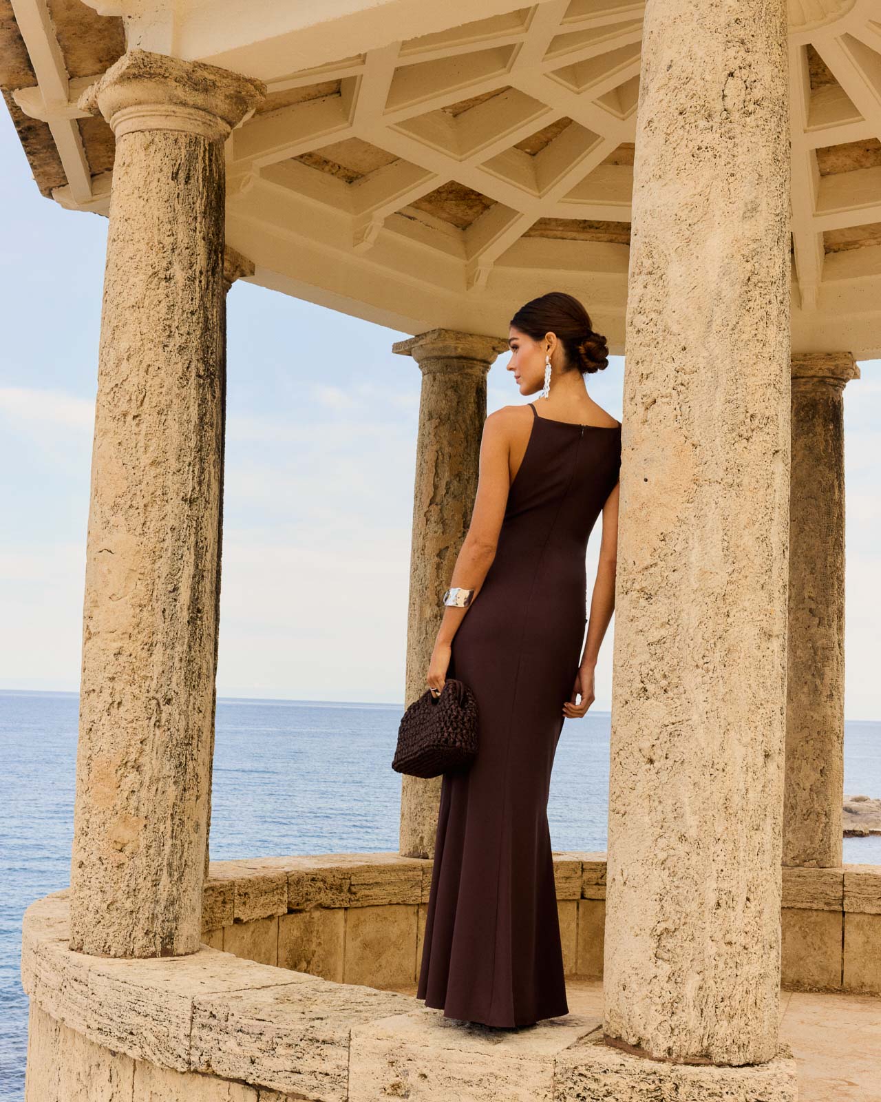 Vestido Cadaqués Marrón