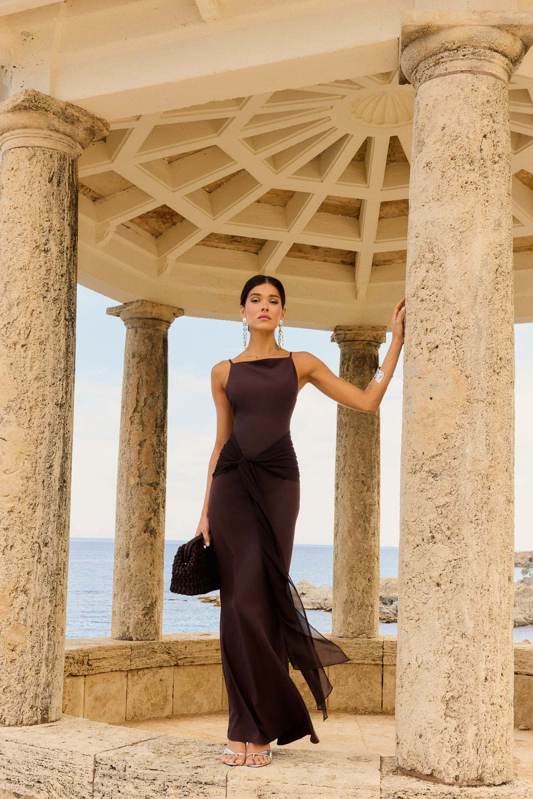 Vestido Cadaqués Marrón