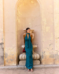 Florence Petrol Blue Dress