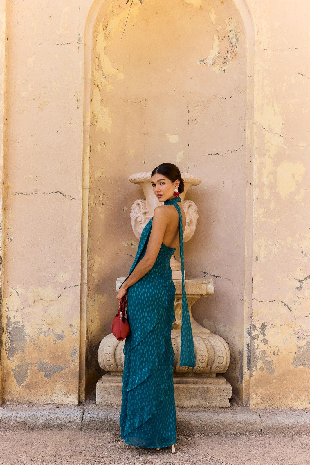 Vestido Florence Azul petróleo