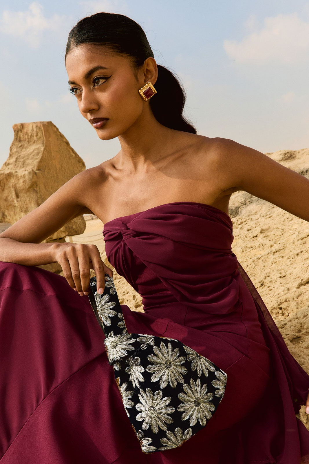 Robe Julieta Bordeaux