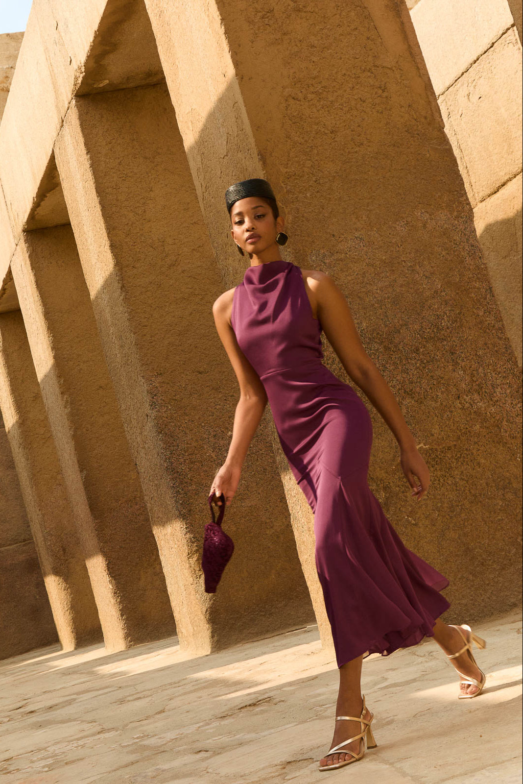 Vestido Nailah Ciruela