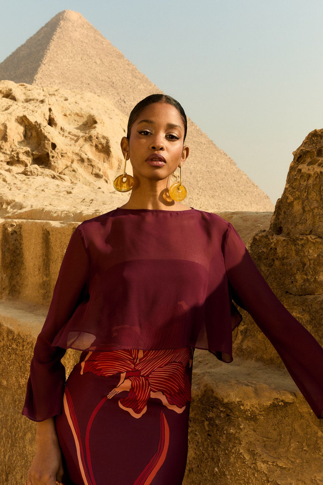 Vestido Salma Lirio Burdeos