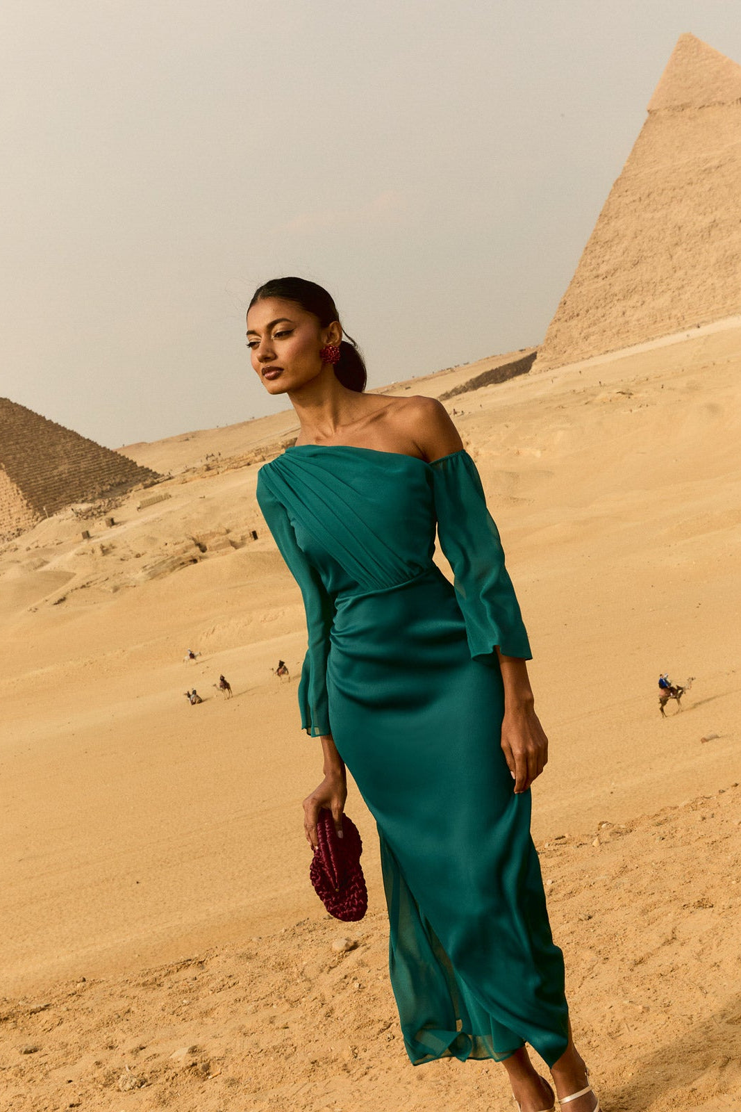 Turandot Petrol blue Dress