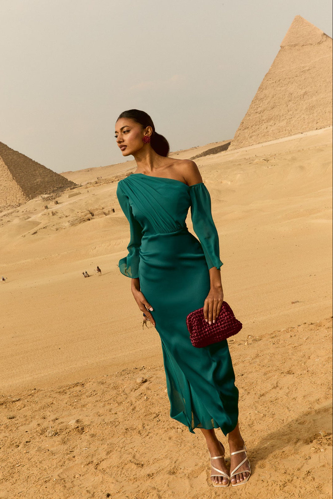 Turandot Petrol blue Dress