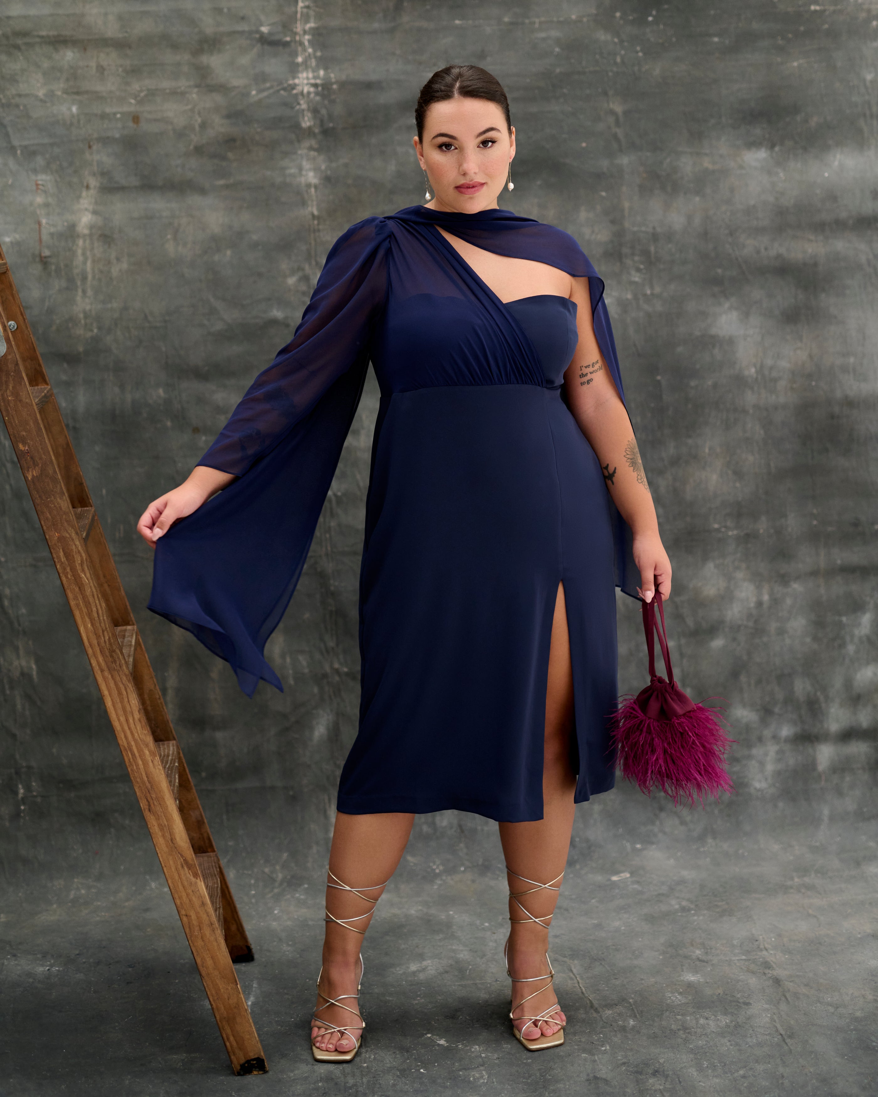 Lyra Navy blue Dress